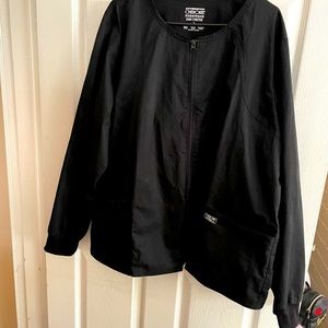 Authentic Cherokee workwear zip scrub jacket 2XL